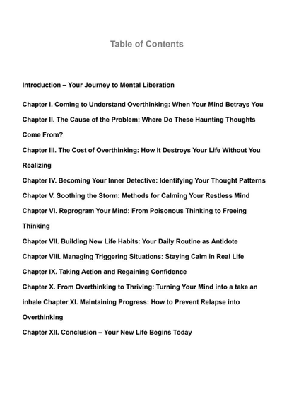 Overthinking To Thriving - OverthinkEndsHere